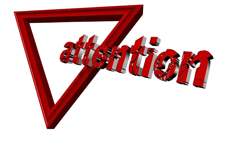 Attention no background