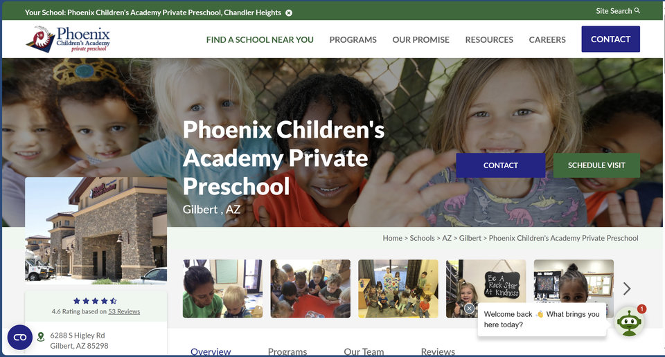 Phoenix children's academy   gilbert