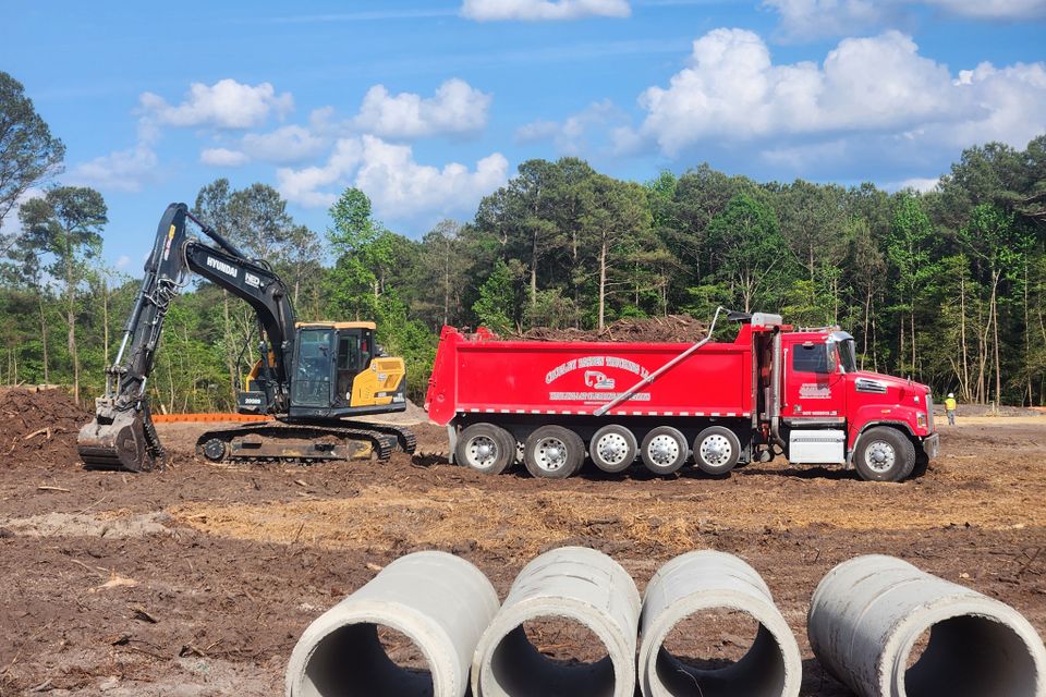 Ciceley Basden Trucking, Land Clearing Services NC, Land Clearing Services SC, Grading Services NC, Grading Services SC, Hauling Services NC, 