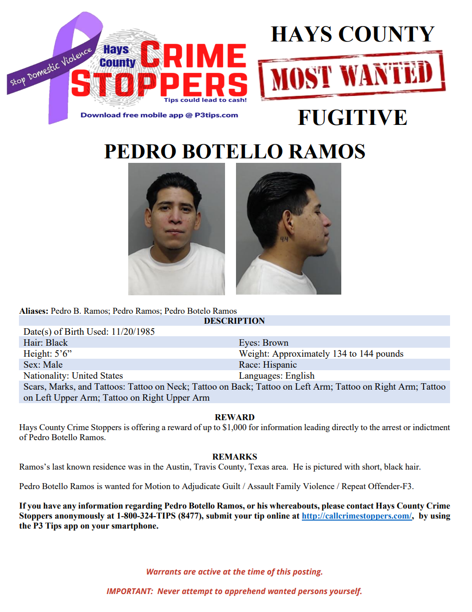 Ramos most wanted poster