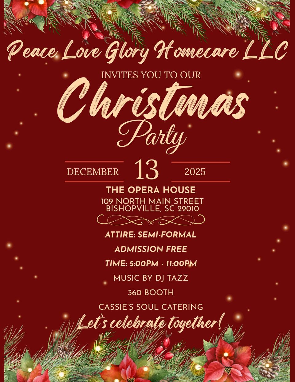 Christmas party flyer