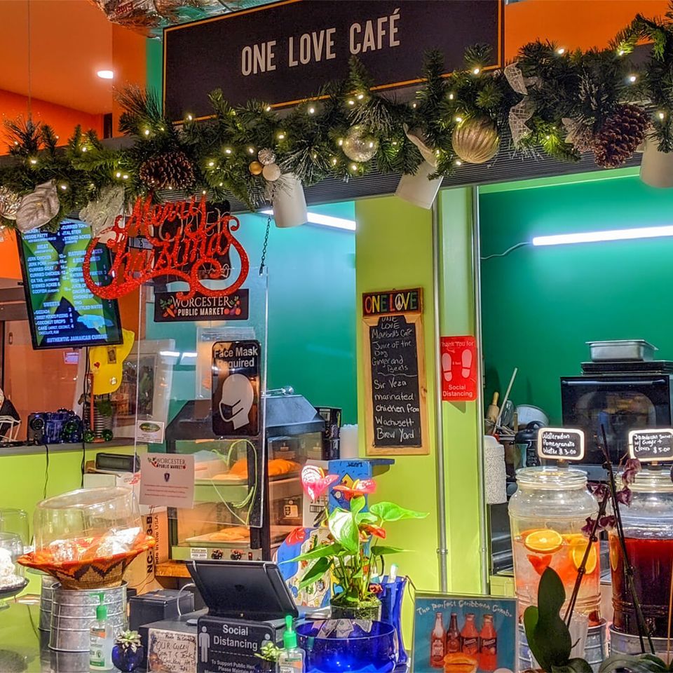Ma maebelle's one love cafe worcester public market xmas