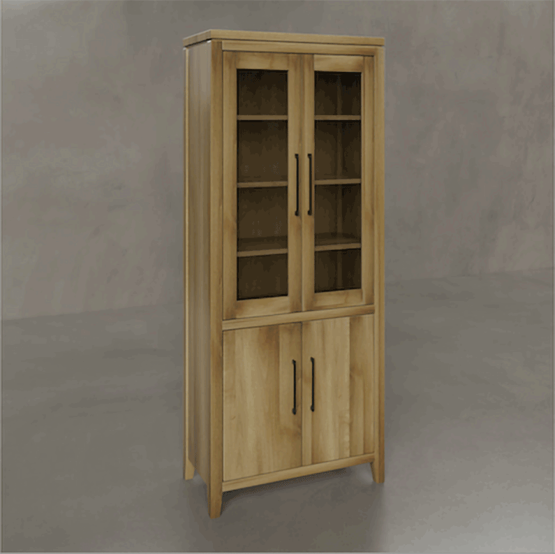 Nc 1050  river falls bookcase brown maple ocs 112