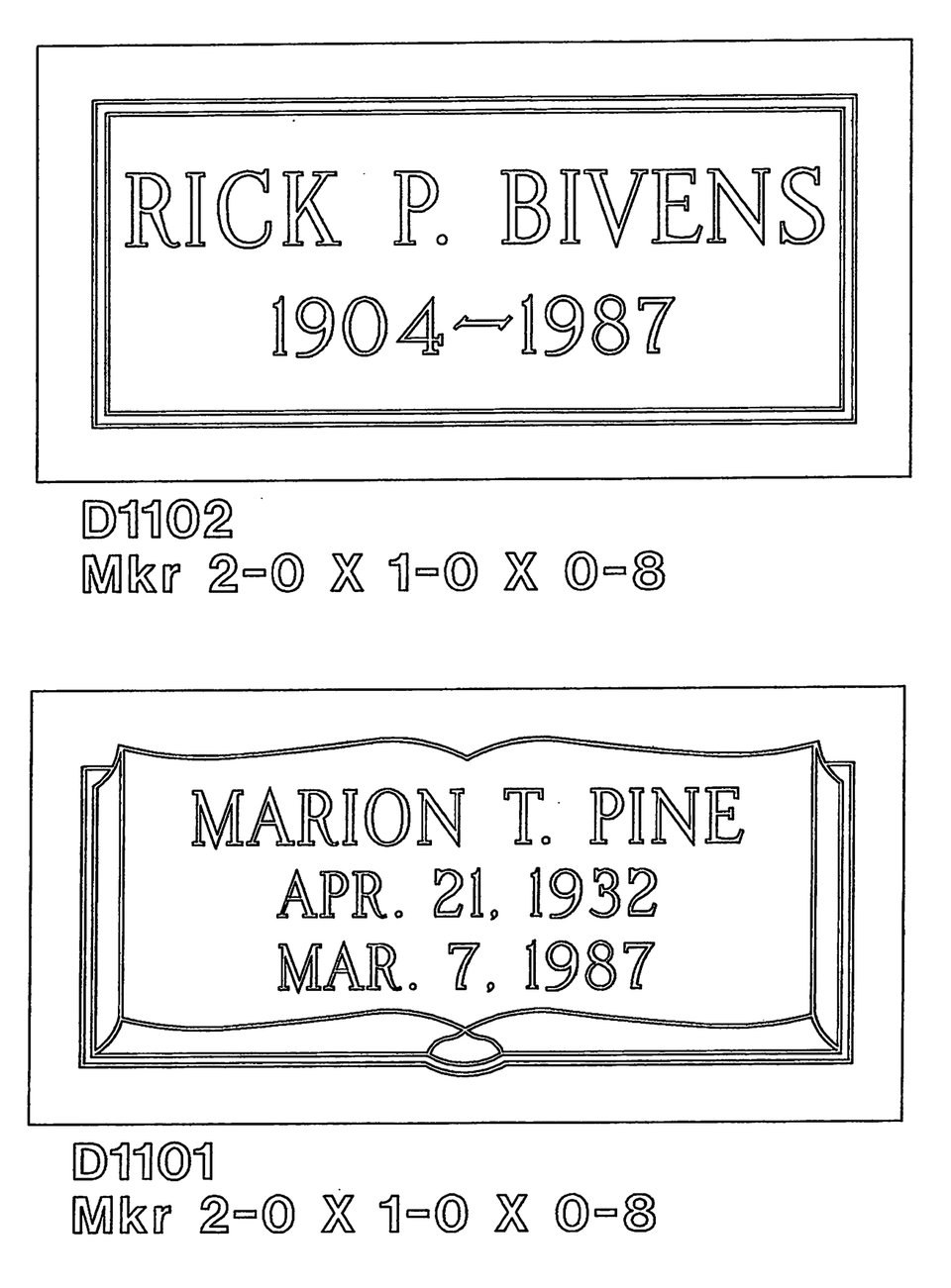 D1101 pine