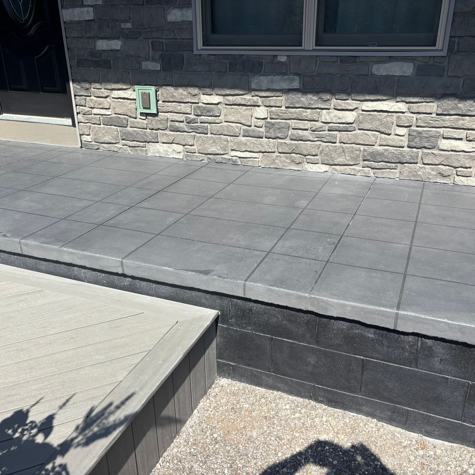 Outdoor concrete work done by Floorific Creations in Northeast Ohio
