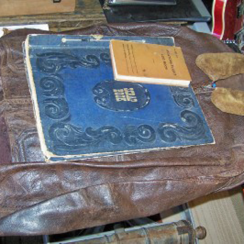 Wwii log diary scrap books g1 navy jacket  a.l.huckaby files20170912 31665 1qbxtgr