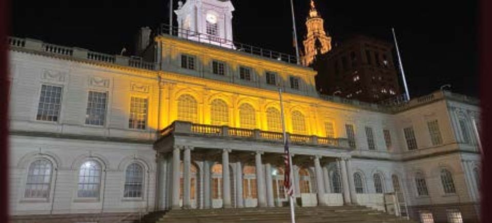 Lighting up america   ny   ny city hall