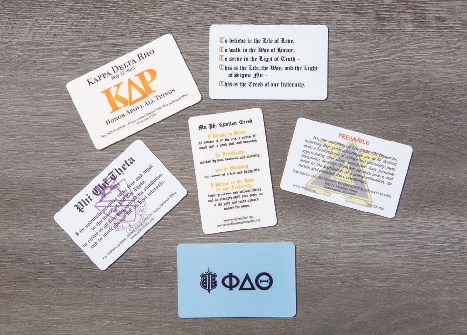 Wallet card backs
