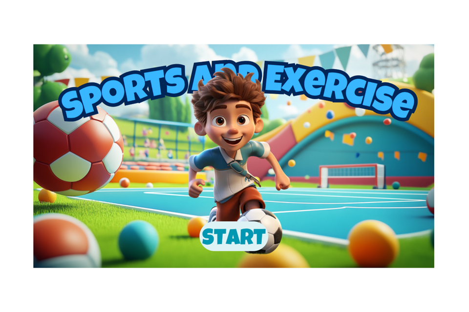 Sports   exercise   kids interactive quiz game