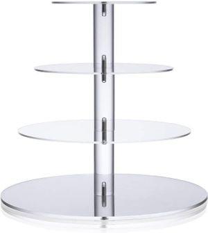 4 tier acrylic tray stock