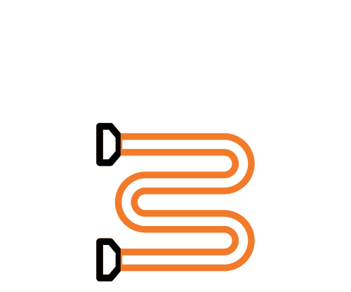 Plumbing supplies icons lines