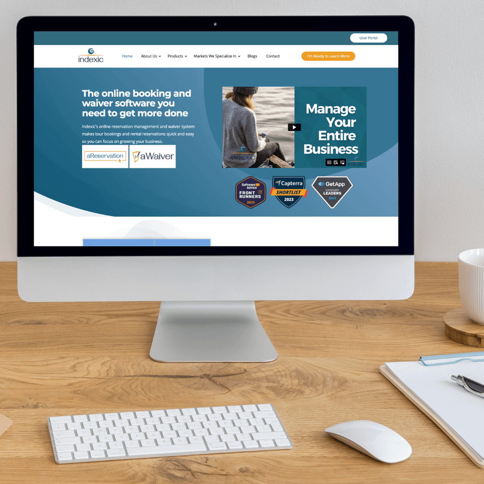 Saas website design