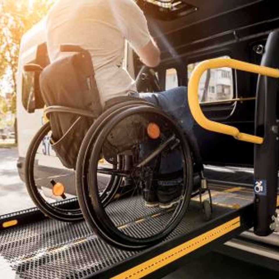 Senior wheelchair vehicle lift