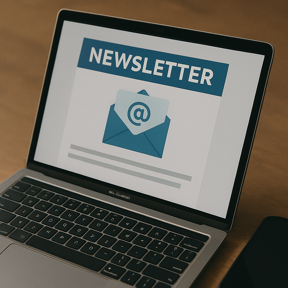 Monthly email newsletter
