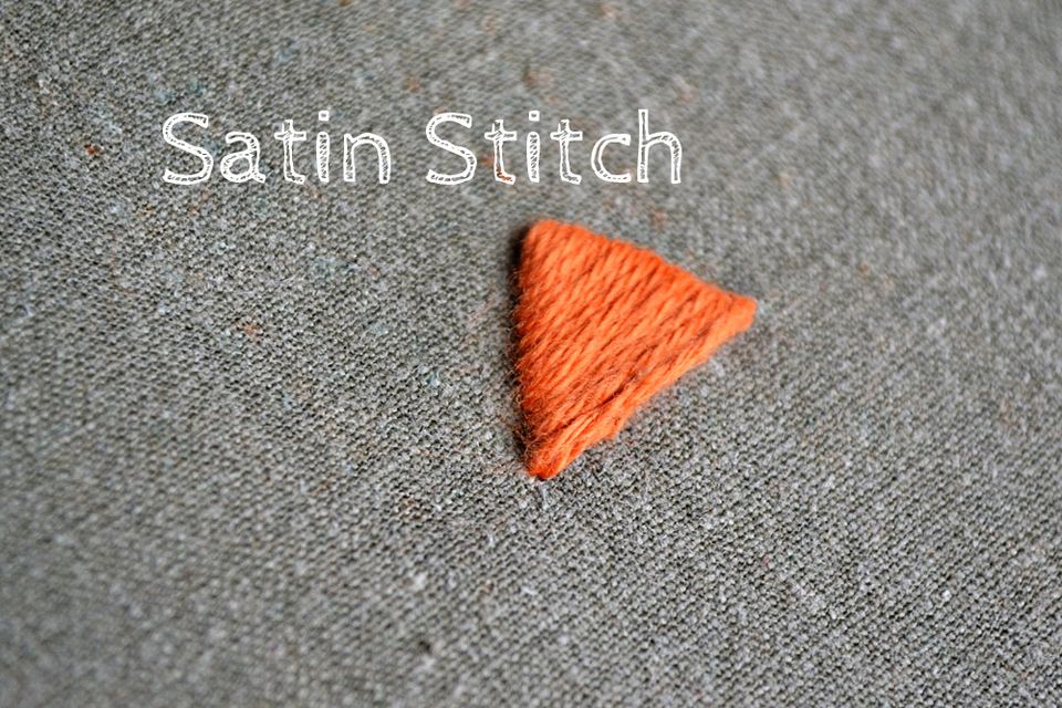 Satin Stich for embroidery
