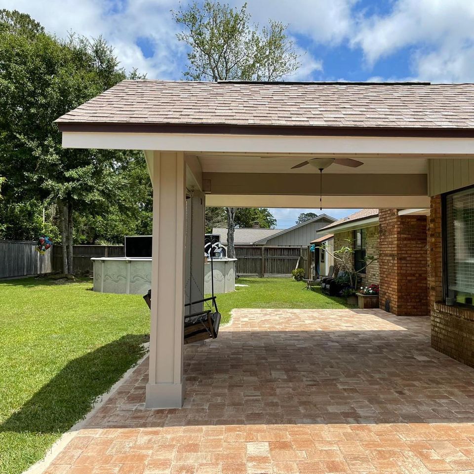 Backyard pavers