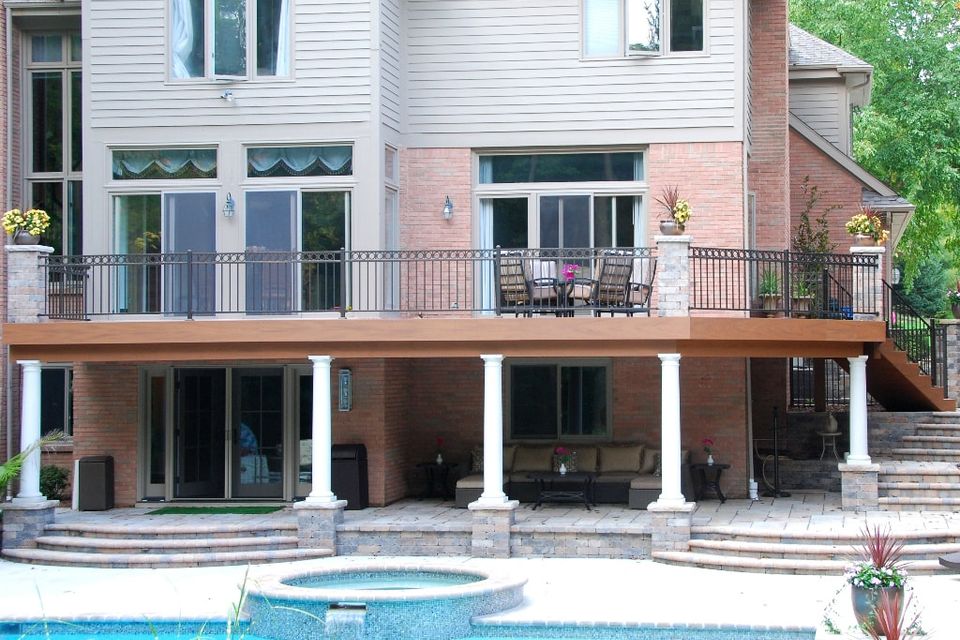 Composite deck with brick pillars for web 1 orig