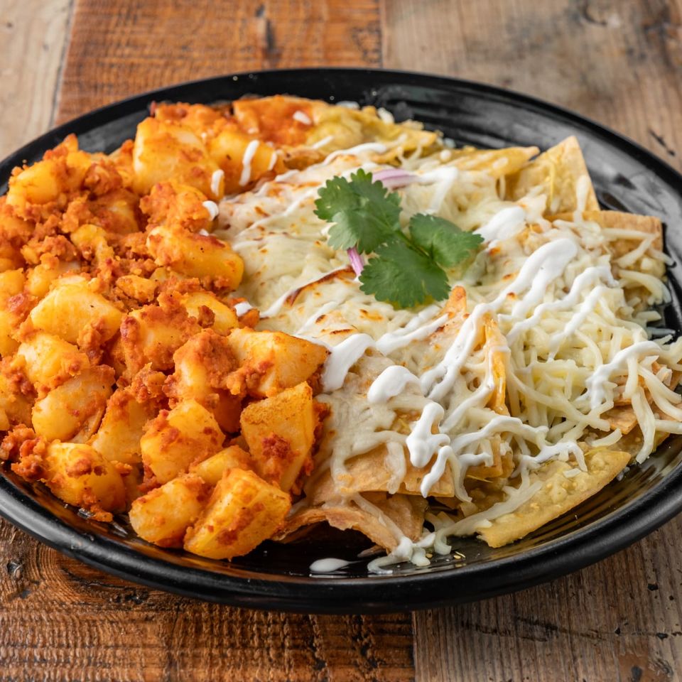 Potato chilaquiles