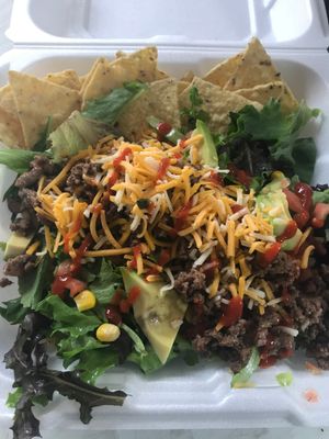 Taco beef salad