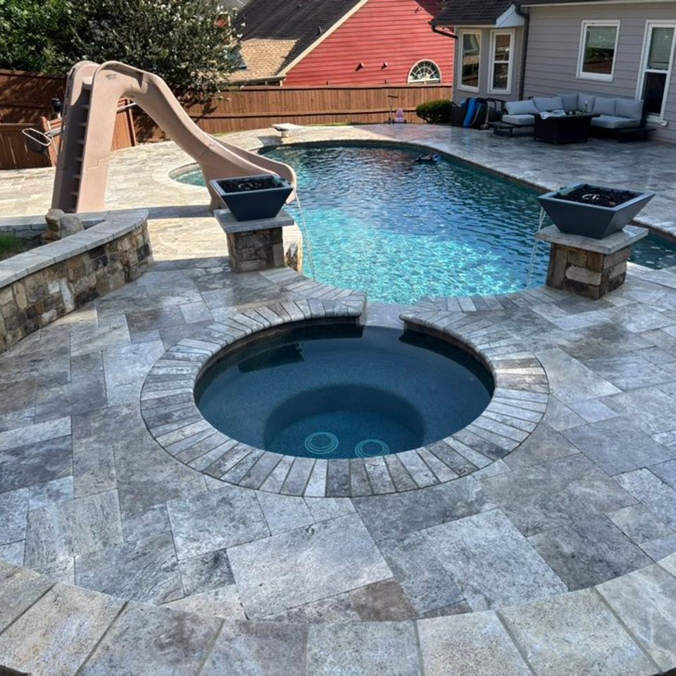 Pool daddy pool slide spa