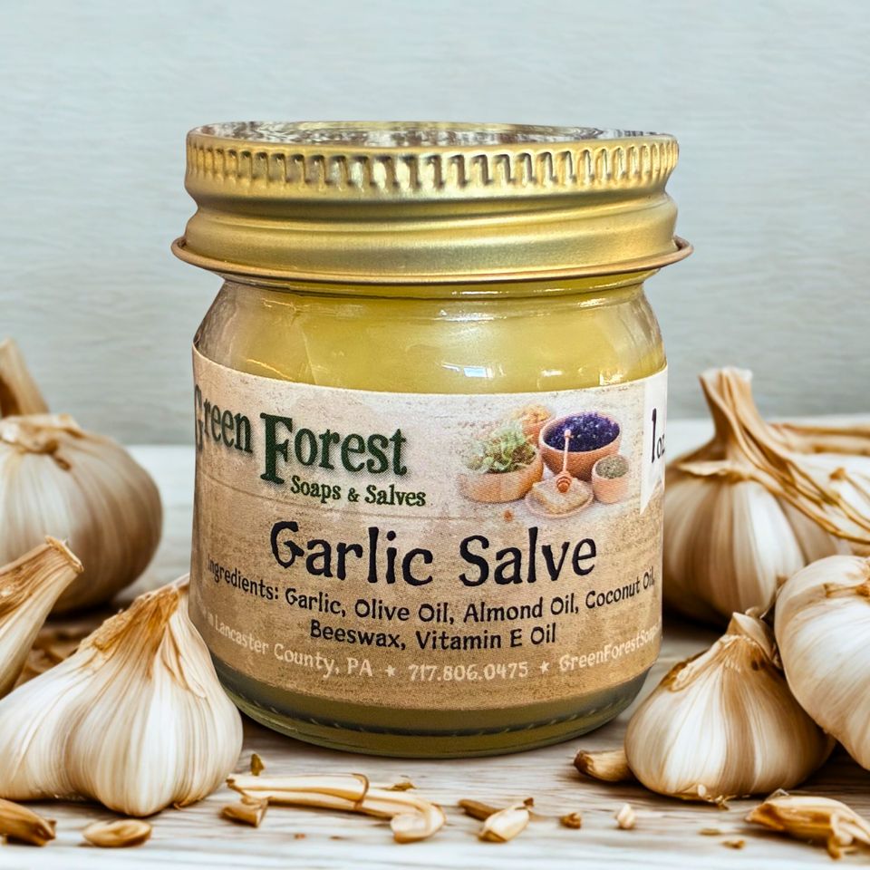 Garlic salve 1 oz.