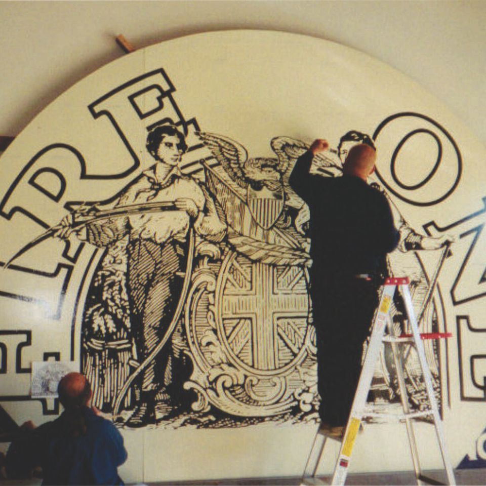 Firestone hand lettering
