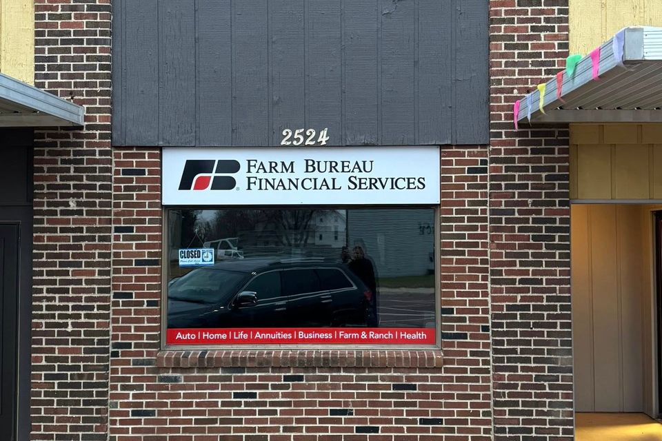 Farm bureau window