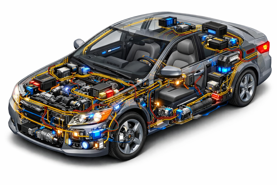 Modern car electrical system cutaway (1)