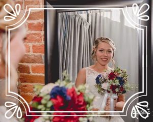 bride with bouquet the coleman vault