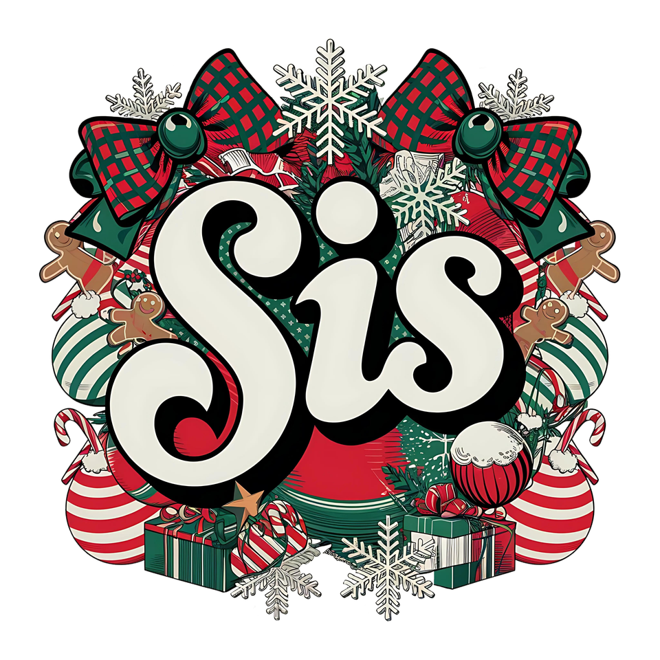 Seasons   christmas family sis wreath