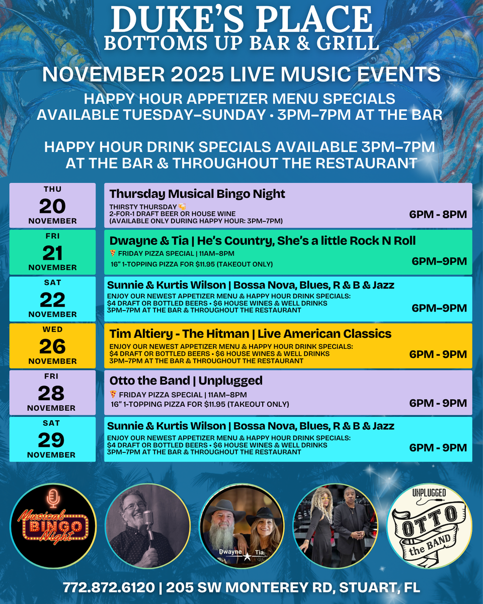 Dukes place upcoming events post