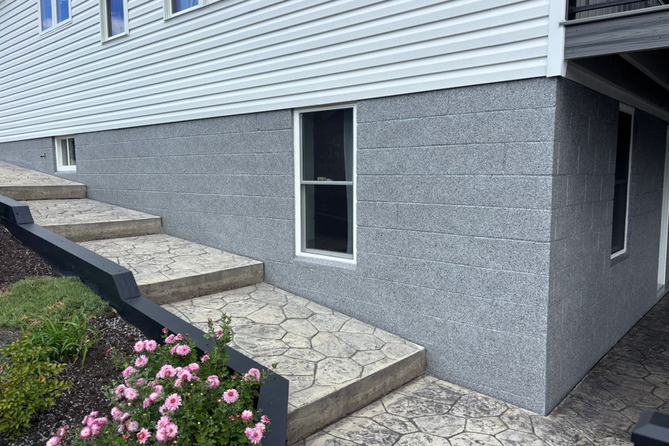 Sidewalk stairs, done by Floorific Creations in Northeast Ohio