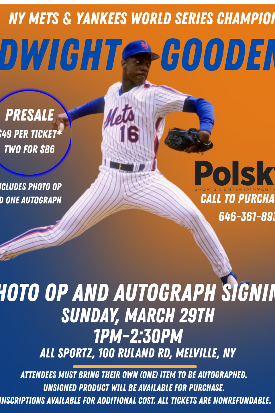 Blue retro store closed flyer