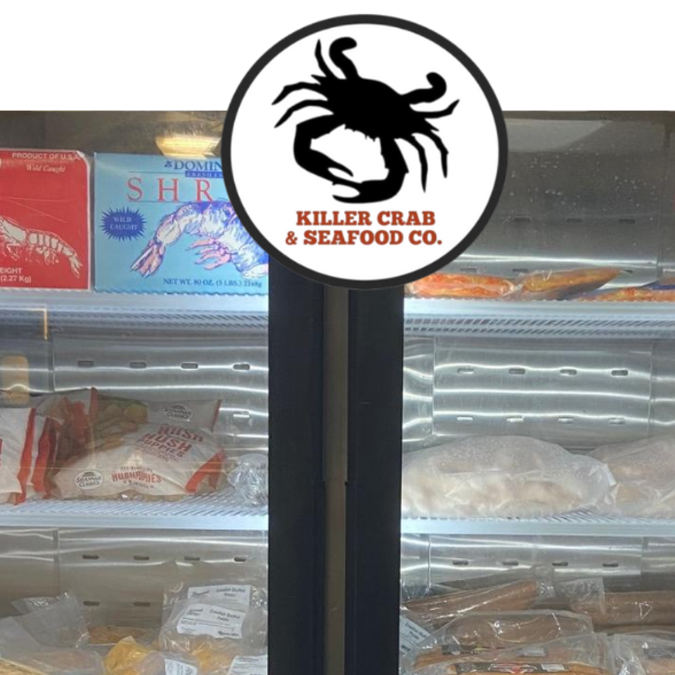 Killer crab freezer section menu