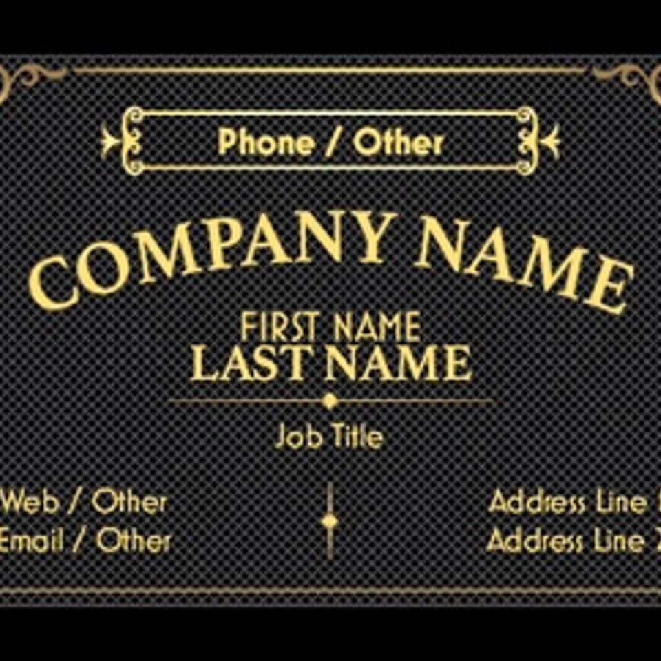 Speciality business card