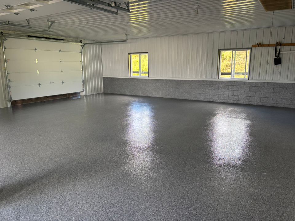 Epoxy flooring work done by Floorific Creations in Northeast Ohio