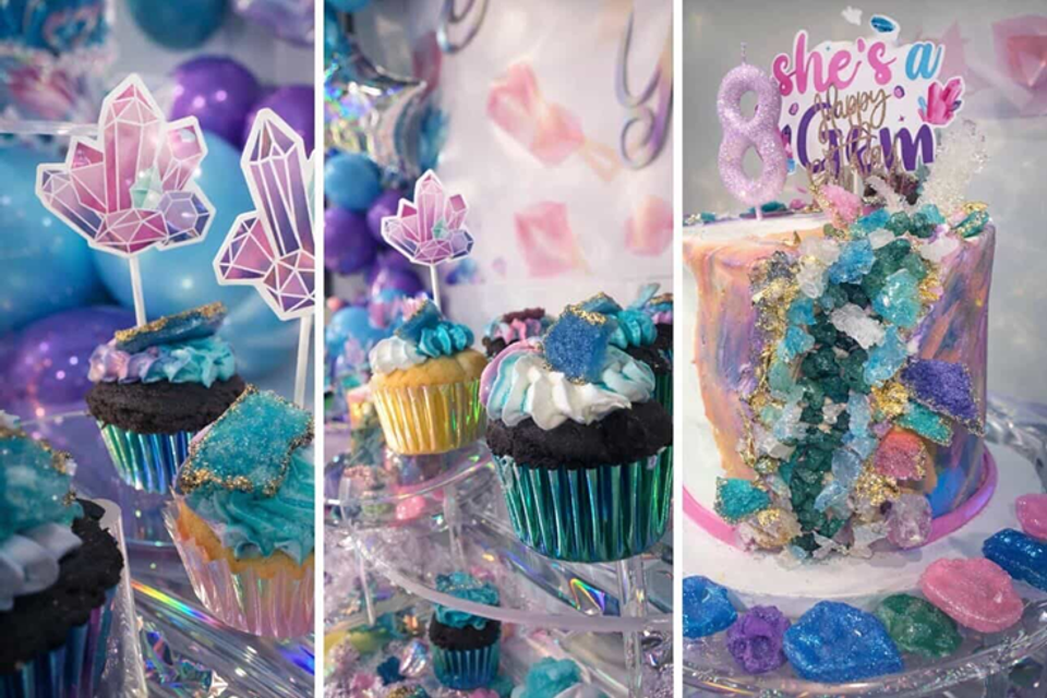 Gem cake and cupcakes