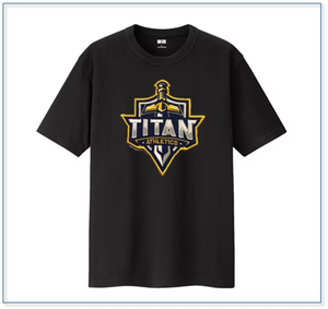 Titan black t shirt
