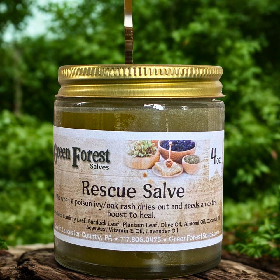Rescue Salve from Green Forest Soaps & Salves, Paradise PA