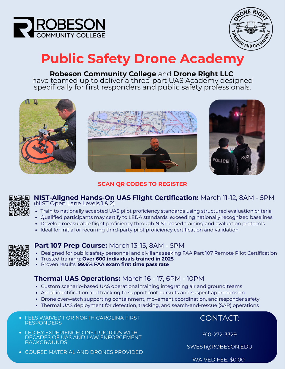 Robeson drone right flyer