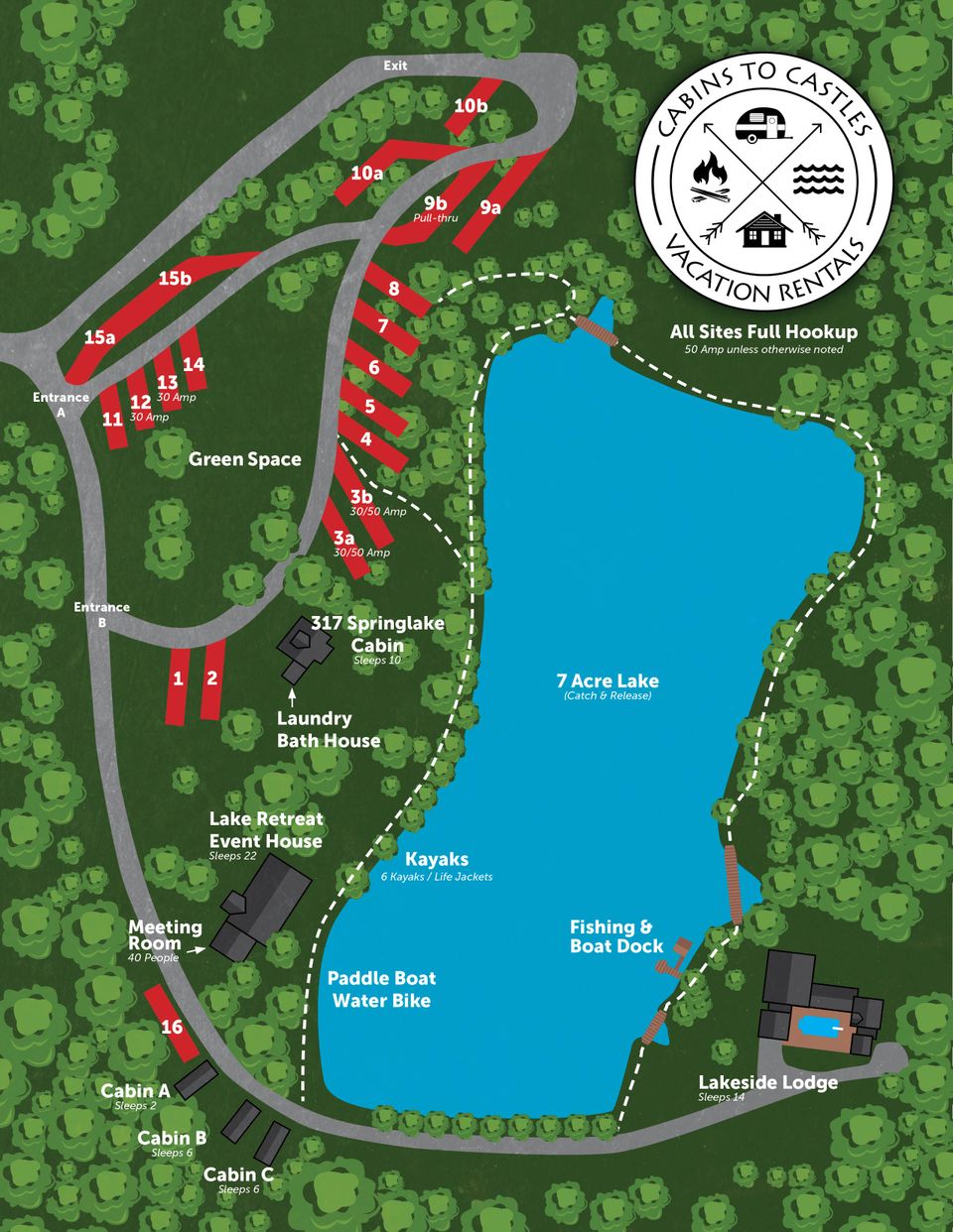 Cabins to castles site map update 0526