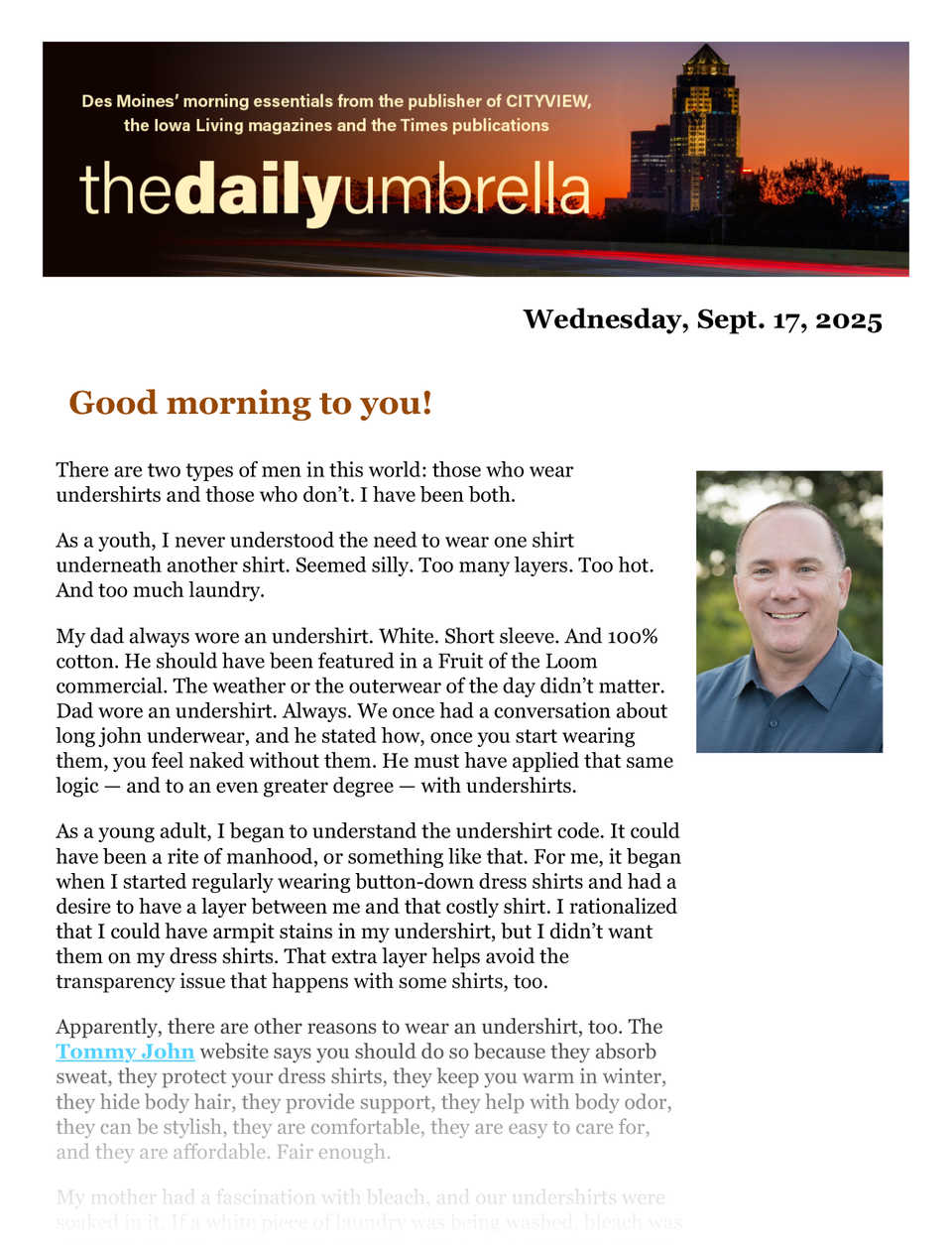 Sept. 17 daily umbrella  whitver announces he won’t seek reelection  ankeny police investigating tuesday death  what do cows read the most  1