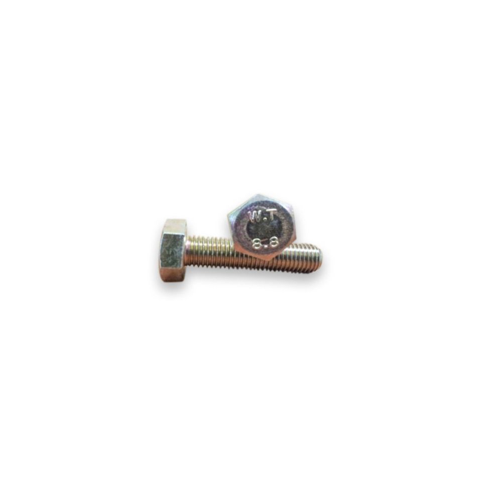 Metric bolt 8.8 1.25 1.75 thread yellow zinc (hex head)