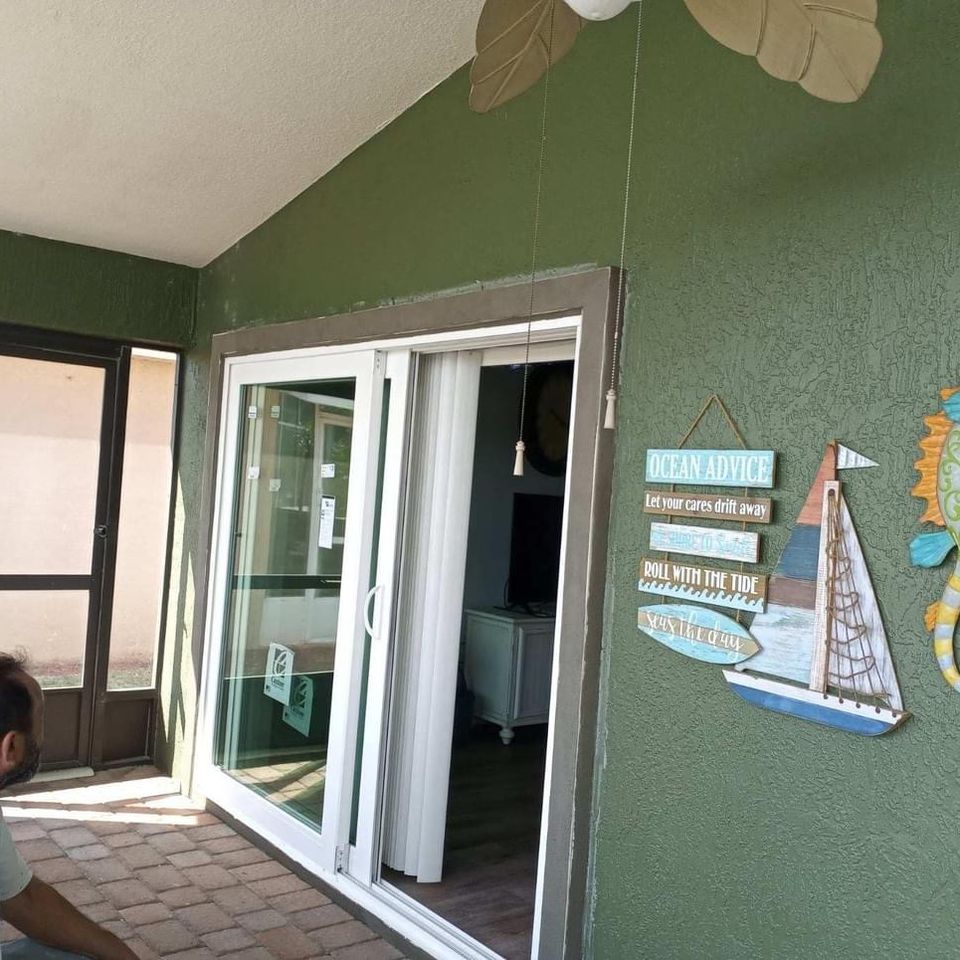 New sliding door install