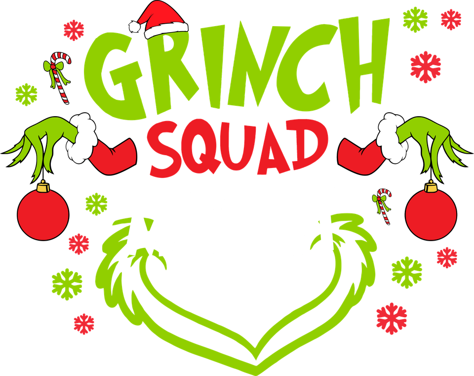 Seasons   christmas grinch squad mommy wht