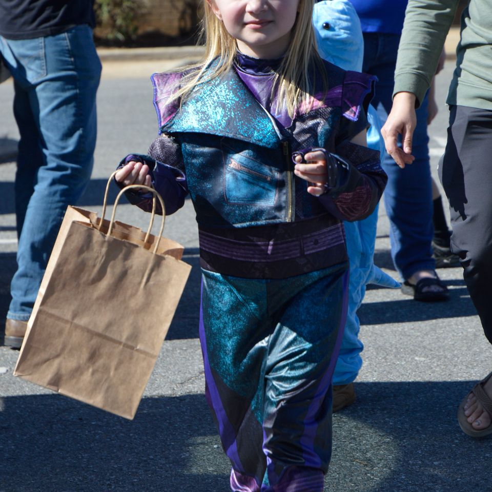In costume