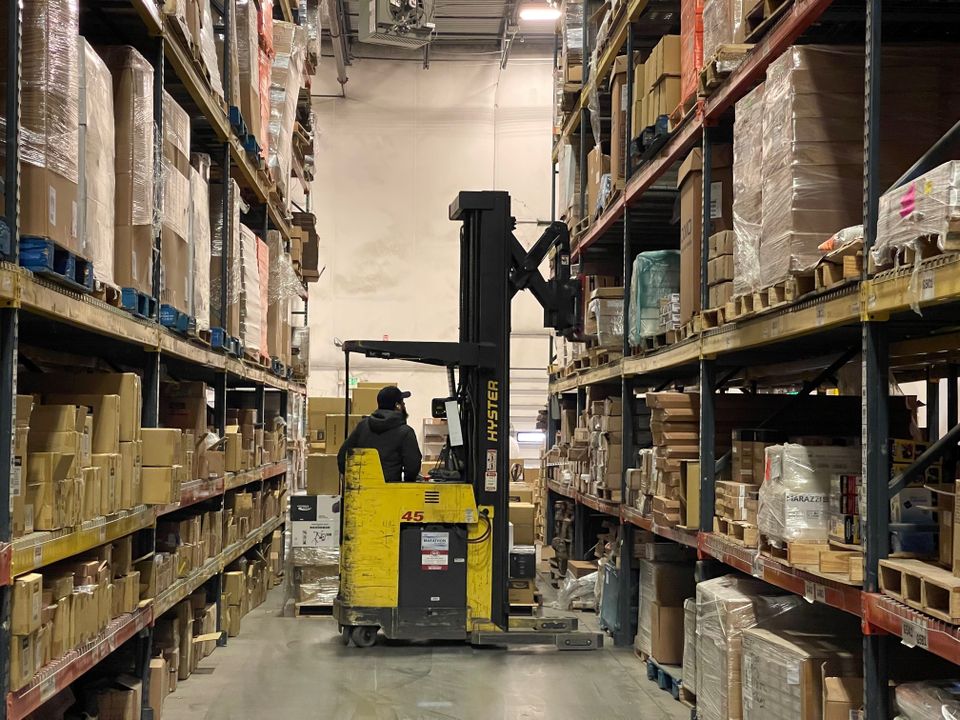 Office Foundations customer storage warehouse in Denver