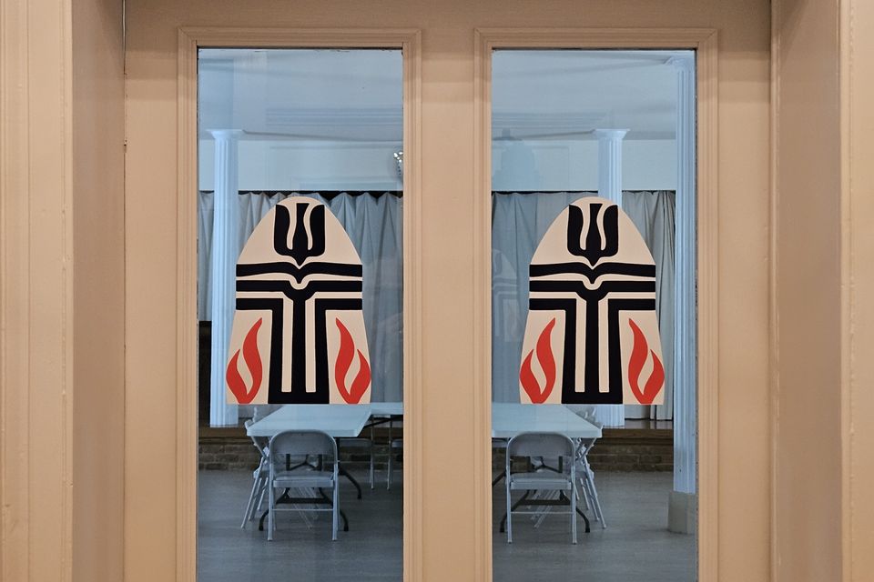 Doors to fellowship hall