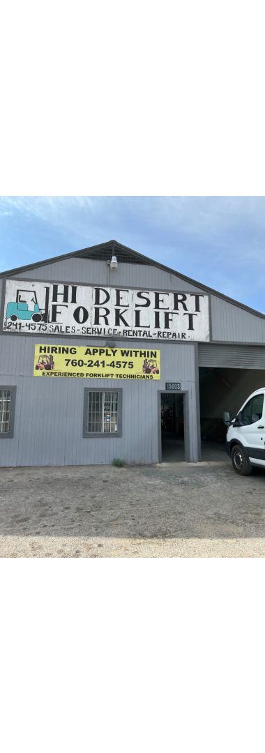 Image of Hi Desert Forklift Service Shop Frontage