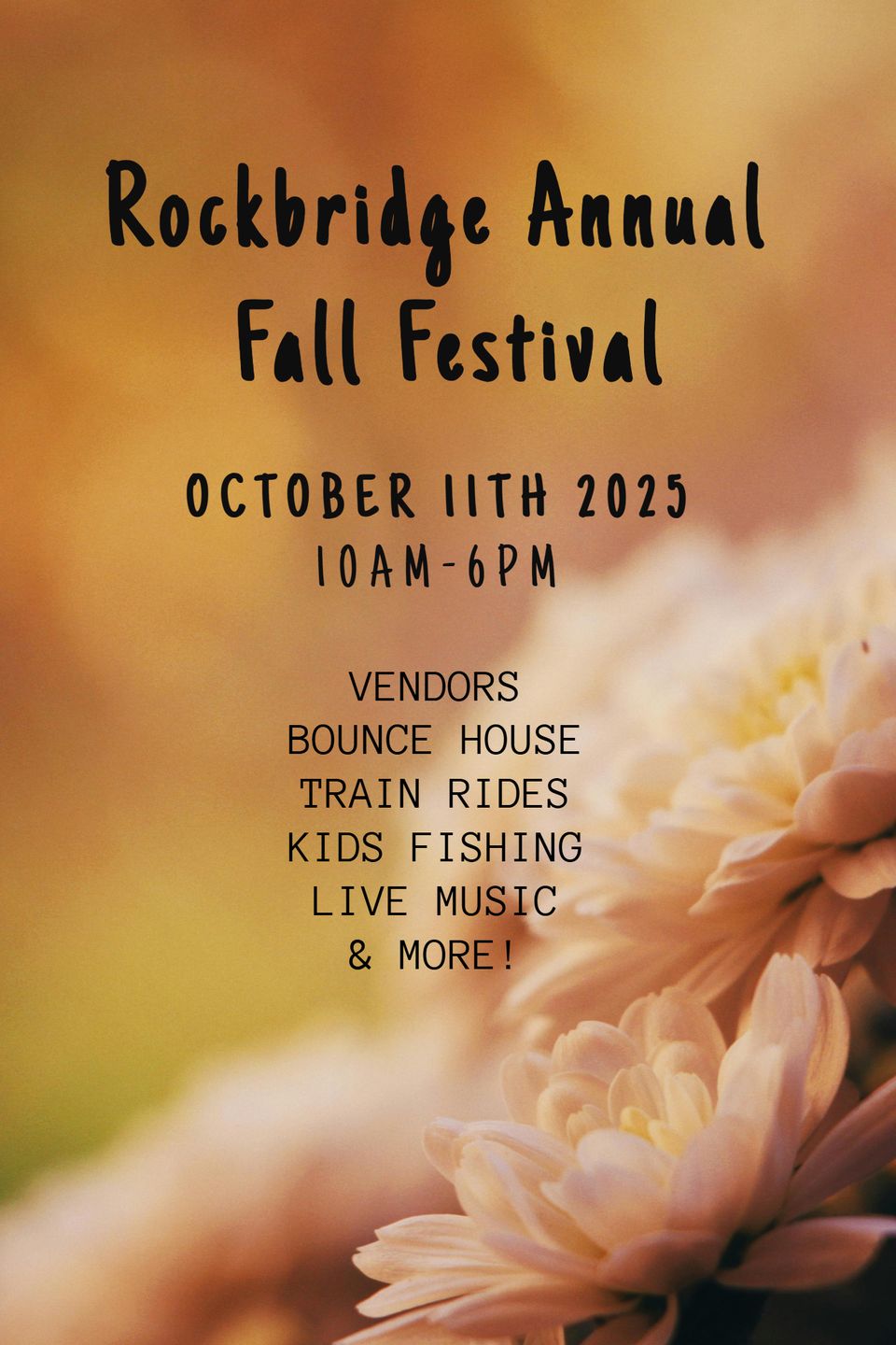 Fall festival 2025 table tent
